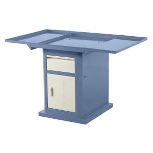 Socle avec bac de récupération des fluides 