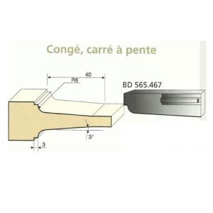 Jeu de 2 Couteaux Plates bandes CONGE + CARRE A PENTE - Travail par dessus - Le ravageur BD565467