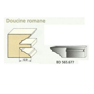 Jeu de 2 Couteaux DOUCINE ROMANE 20mm - Travail par dessous - Le ravageur BD565677
