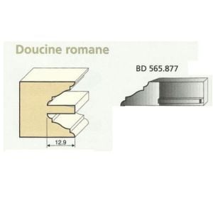 Jeu de 2 Couteaux DOUCINE ROMANE 20mm - Travail par dessus - Le ravageur BD565877