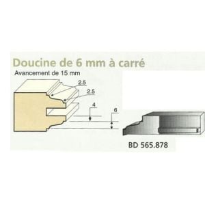 Jeu de 2 Couteaux Doucine carré - Travail par dessous - Le ravageur BD565878