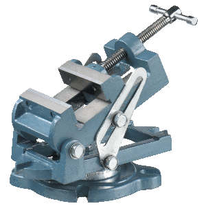Étau de perceuse orientable sur base tournante, mors largeur 113 mm, ouverture 100 mm