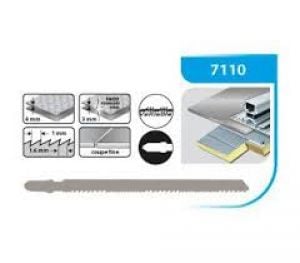 Lames de rechange long. 180 mm spécial Alu (lot de 5)