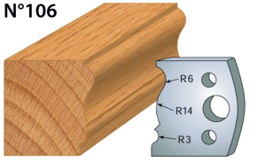 Fers de toupie hauteur 40 épaisseur 4 mm  Moulure de plinthe