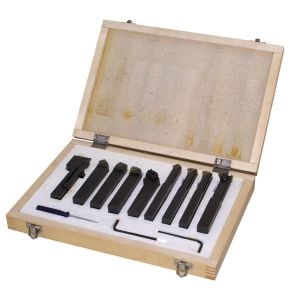 Jeu de 9 outils à plaquettes carbure 12 x 12 