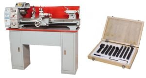 Tour à métaux Holzmann ED750FD jeu de 9 outils à plaquettes carbure 12 x 12 inclus 