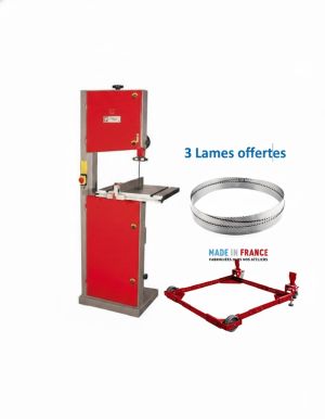 Scie à ruban Holzmann HBS400 mono kit de déplacement inclus, 3 lames offertes largeur 6/10/15 mm 