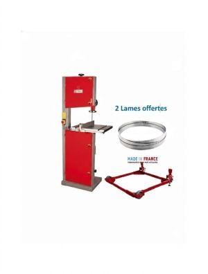 Scie à ruban Holzmann HBS400 mono kit de déplacement inclus, 2 lames offertes largeur 6/15 mm 
