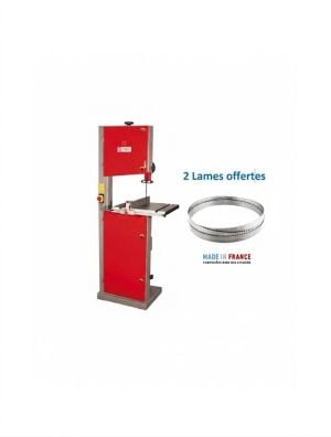 Scie à ruban Holzmann HBS400 tri, 2 lames offertes largeur 6/15 mm 