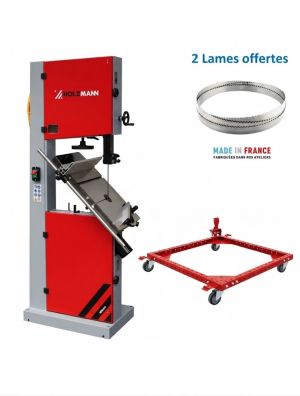 Scie à ruban Holzmann HBS450 Mono kit de déplacement inclus offert 2 lames 15/25 mm 