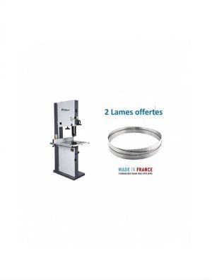 Scie à ruban Holzprofi HBS530 mono, 2 lames offertes largeur 10/25 mm 