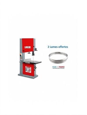 Scie à ruban Holzmann HBS600DELUX,  2 lames offertes largeur 10/25 mm 