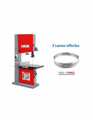 Scie à ruban Holzmann HBS600DELUX, 3 lames offertes largeur 10/20/25 mm