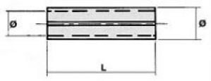 Manchon  Ø=8  Ø=6.35   L=25