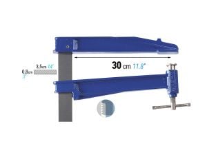 Serre joints Piher Tige 40x10mm Saillie 300 mm longueur 300 mm  (la pièce)