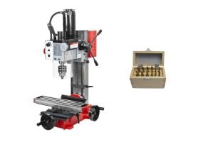 Fraiseuse Holzmann BF16 V, coffret de 12 fraises hélicoïdales inclus 