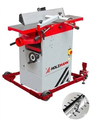 Dégauchisseuse raboteuse Holzmann HOB 260 ECO Mono avec arbre hélicoidal kit de déplacement inclus