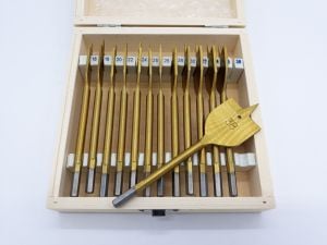 Coffret de 13 mèches à bois plates  -  TITAN  -