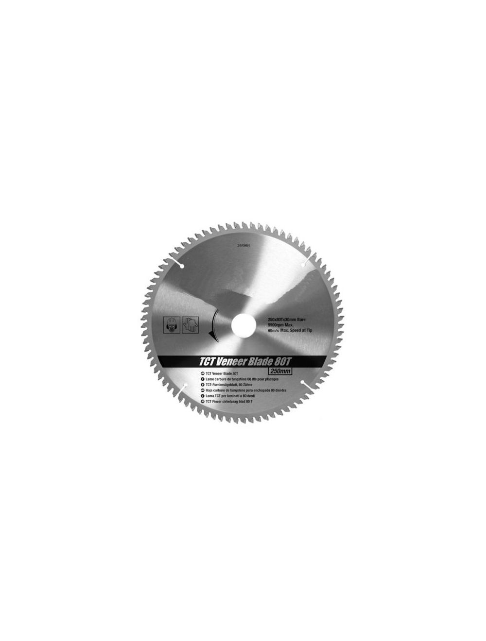 Lames scie circulaire carbure universelle-Diamètre 250mm-Alésage 30mm