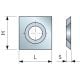 Plaquette réversible carbure qualité standard (araseurs) 14x14x2.0 mm, à la pièce