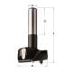 Mèche à façonner à queue 8 mm cylindrique pour défonceuse Ø25