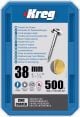 Vis à trous de poche 38 mm Revêtu de Zinc Maxi-Loc, Filetage fin, 500 - KREG - SML-F150-500-INT