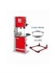 Scie à ruban Holzmann HBS470 Profi Mono kit de déplacement inclus, 2 lames offertes largeur 10/25 mm