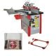 Toupie Holzmann FS200 Mono, kit de déplacement, Coffret porte outils hauteur 40 - alesage 30 + 6 jeux de fers et contre fers Holzmann inclus