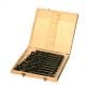 Coffret de 10 forets HSS Holzmann queue CM2