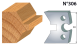 Fers de toupie hauteur 50 épaisseur 5 mm rainure de 10 mm