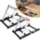 Lot de 2 supports réglables pour scie à onglet et tronçonneuse à métaux