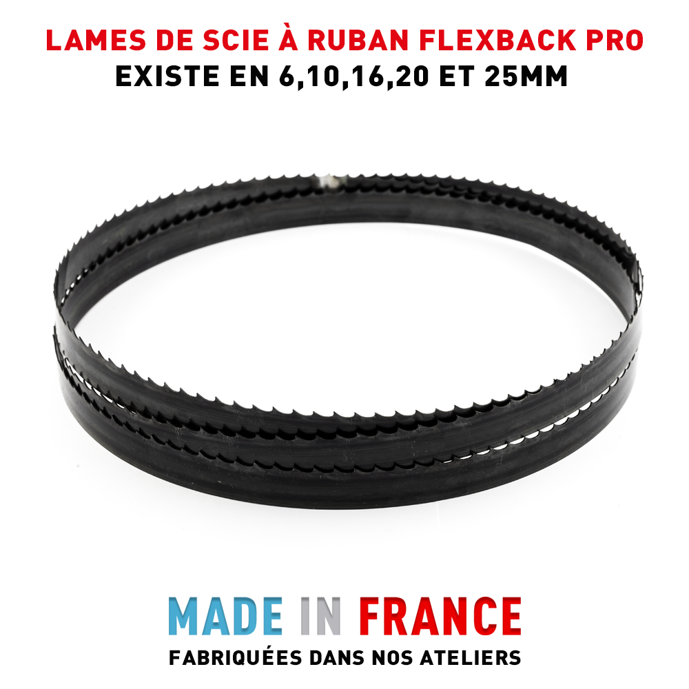 Lot De 3 Lames De Scie à Ruban 1425 X 10 X 0,65 X 6 Dents Par Pouce - Flexback